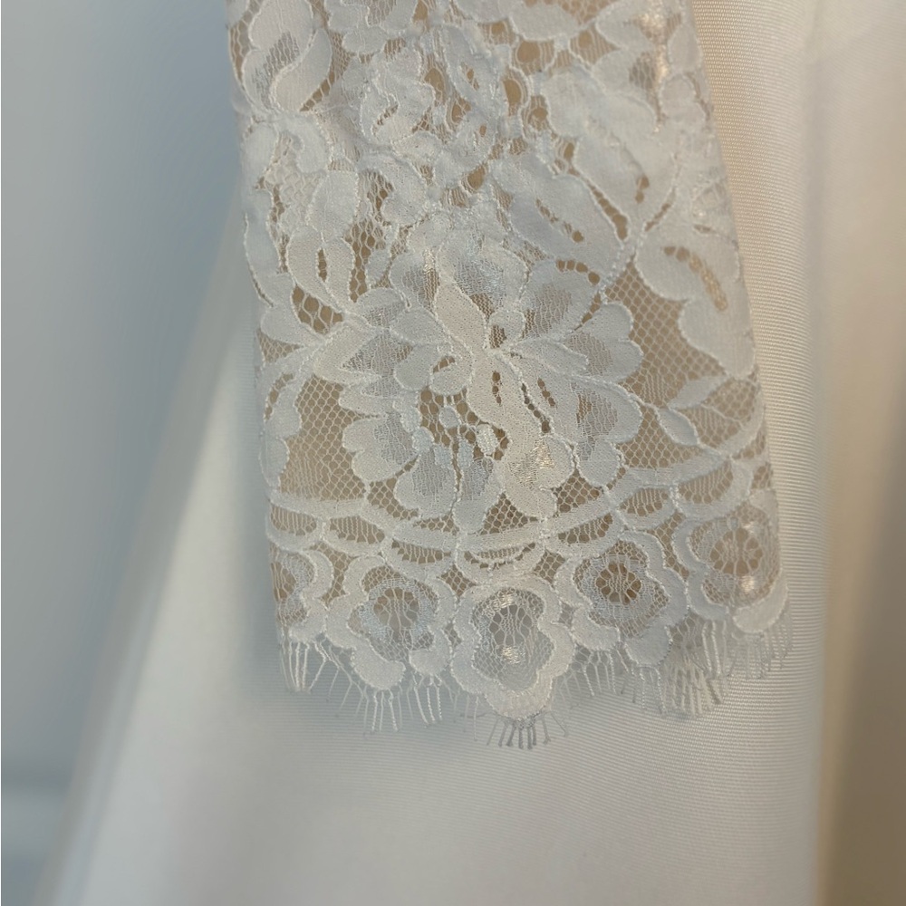 Eyelash Lace Wedding Dress - Picture 11 of 16